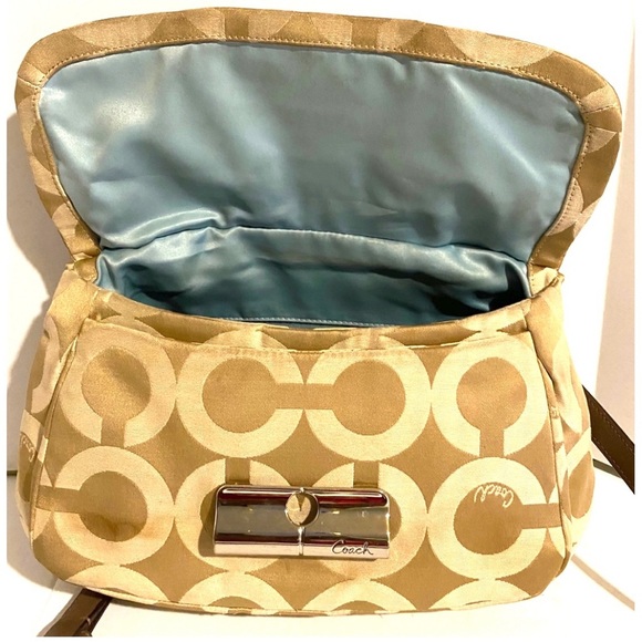 Coach vintage CC signature print canvas satchel handbag - Picture 5 of 8